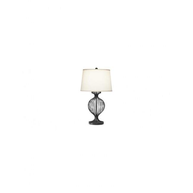 Antique black cage table lamp