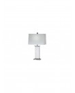 Off-white classical crystal table lamp