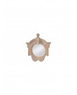 French antique oak mirror