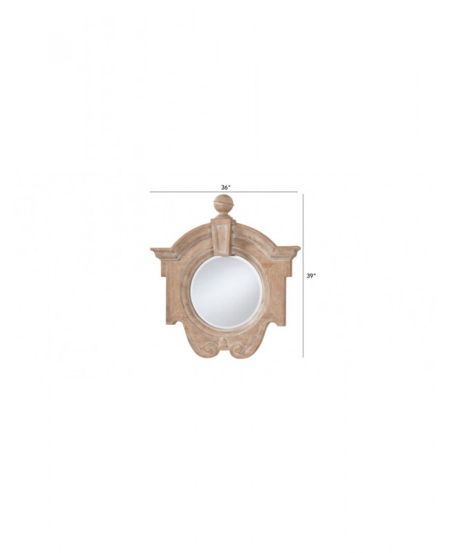 French antique oak mirror
