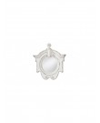 French antique white mirror